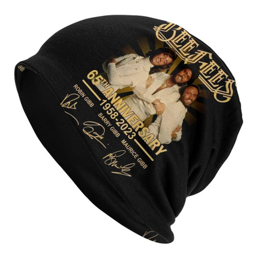 QANCOSI Bee Rock Gees Band Knit Hat Beanie Cap Fashion Knitted Hat for Men and Women Black QANCOSI Bee Rock Gees Band Knit Hat Beanie Cap Fashion Knitted Hat for Men and Women Black