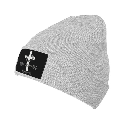 DARLEKS Religious Christian Faith Jesus Men and Women Slouchy Beanie Hats Winter Knitted Caps Soft Warm Ski Hat Unisex Skull Cap Gray