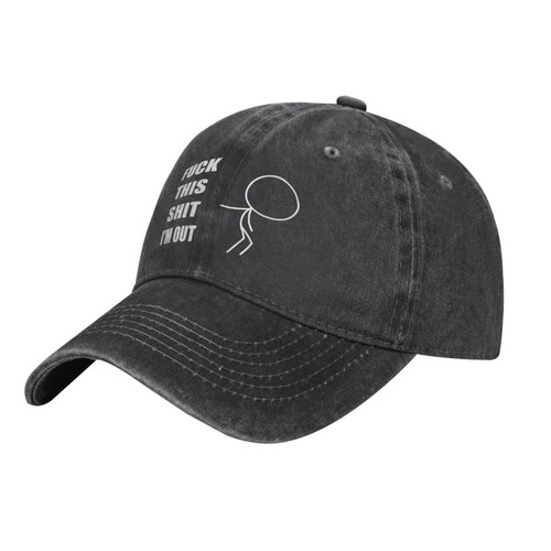 Adult Vintage Trucker Dad Hat,Fuck This Shit I'm Out,Baseball Cap Funny Cowboy Hat