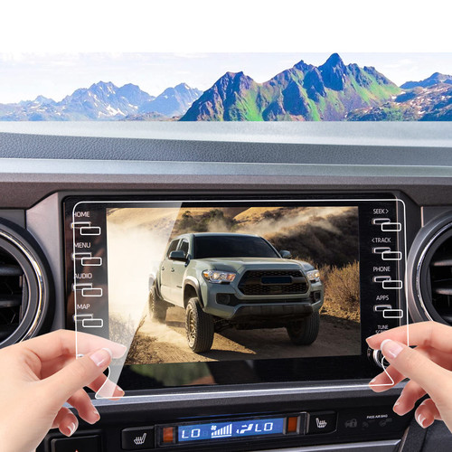 DSDFGH for 2020 2021 2022 2023 Toyota Tacoma Screen Protector 8 Inch LCD Touch Radio Dash Screen Protector Tacoma 2020-2023 Toyota Tacoma Accessories HD Tempered Glass 9H Hardness Anti-Scratch