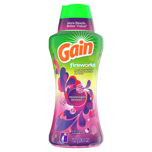 Gain Fireworks In-Wash Scent Booster Beads, Moonlight Breeze, 26.5 oz Gain Fireworks In-Wash Scent Booster Beads, Moonlight Breeze, 26.5 oz