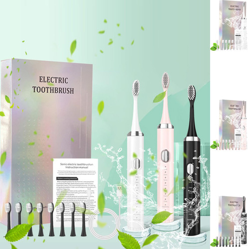 Fufafayo Electric Toothbrush, Low Noise, Portable, Smart Timer Electric Toothbrush Ipx9 Water Electric Toothbrush Vibration, Electric Toothbrush for Adult, Toothbrush, My Orders Fufafayo Electric Toothbrush, Low Noise, Portable, Smart Timer Electric Toothbrush Ipx9 Water Electric Toothbrush Vibration, Electric Toothbrush for Adult, Toothbrush, My Orders