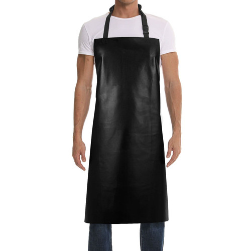 Homsolver Waterproof Apron,35" Heavy Duty Rubber Vinyl Dishwashing Apron,Lab Industrial Chemical Butcher Apron,Dish Apron