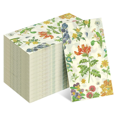 Floral Paper Napkins, 100 Pcs Wildflower Napkins Paper Dinner Napkins Disposable Wedding Hand Towels for Guest Bathroom Dinner Napkins for Wedding Birthday Party (Retro flowers) Floral Paper Napkins, 100 Pcs Wildflower Napkins Paper Dinner Napkins Disposable Wedding Hand Towels for Guest Bathroom Dinner Napkins for Wedding Birthday Party (Retro flowers)