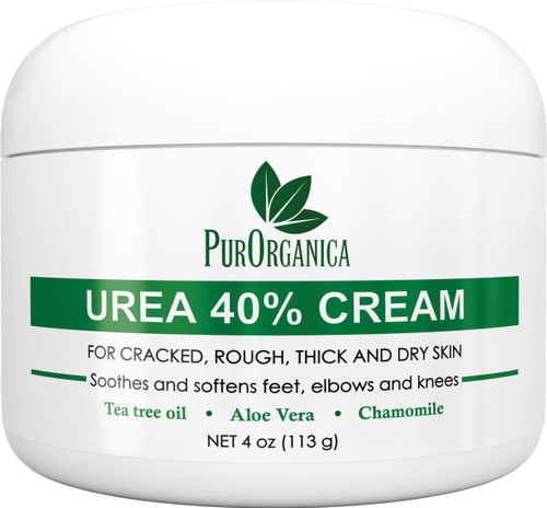 PurOrganica Urea 40% Foot Cream - Made in USA - Corn, Callus and Dead Skin Remover - Moisturizer & Rehydrater - For Thick, Cracked, Rough, Dead & Dry Skin - For Feet, Elbows and Hands PurOrganica Urea 40% Foot Cream - Made in USA - Corn, Callus and Dead Skin Remover - Moisturizer & Rehydrater - For Thick, Cracked, Rough, Dead & Dry Skin - For Feet, Elbows and Hands