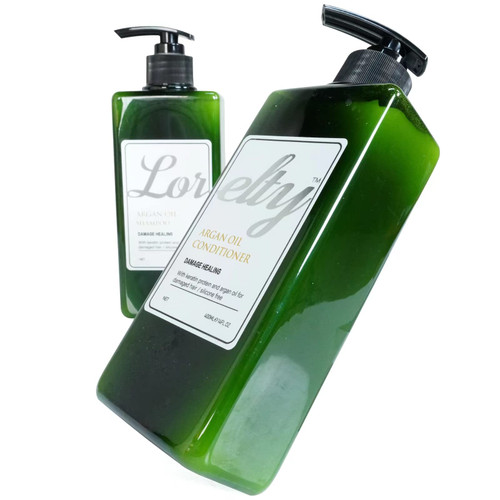 LORELTY Argan Oil shampoo and conditioner set for dry damaged hair treatment for damaged hair repair -for All Hair Types & Color Treated Hair, Men and Women LORELTY Argan Oil shampoo and conditioner set for dry damaged hair treatment for damaged hair repair -for All Hair Types & Color Treated Hair, Men and Women