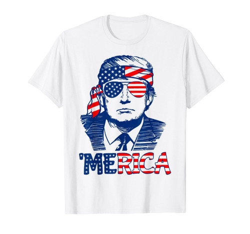 Trump 'Merica T-shirt, Trump Funny 4th of July Shirt T-Shirt Trump 'Merica T-shirt, Trump Funny 4th of July Shirt T-Shirt