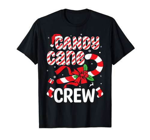 Candy Cane Crew - Funny Christmas Holiday Men Women T-Shirt