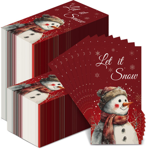 Sinmoe 200 Pcs Red Snowman Let It Snow Winter Guest Napkins Christmas Disposable Bathroom Paper Hand Towels for Bathroom Christmas Paper Napkin Disposable Bathroom Guest Towel for Christmas Holidays Sinmoe 200 Pcs Red Snowman Let It Snow Winter Guest Napkins Christmas Disposable Bathroom Paper Hand Towels for Bathroom Christmas Paper Napkin Disposable Bathroom Guest Towel for Christmas Holidays