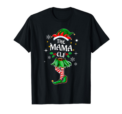 I'm The Mama Elf Cute Family Christmas Matching T-Shirt
