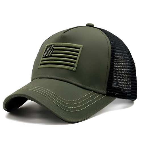 MINYJHZ American Flag Trucker Hat for Men Women, USA Patriotic Mesh Cap, Adjustable Snapback Baseball Cap Green MINYJHZ American Flag Trucker Hat for Men Women, USA Patriotic Mesh Cap, Adjustable Snapback Baseball Cap Green