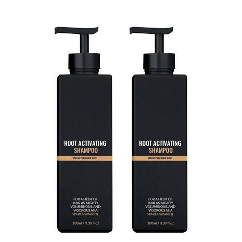 2PCS Spartan Shampoo, Spartan Root Activator Shampoo, Hair Loss Shampoo, Hair Thickening Shampoo, Natural Hair Regrowth Shampoos for Men