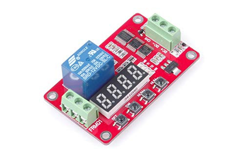 KNACRO 12V DC Relay Module, KNACRO Multifunctional DC 12 Volt 1 Channel Relay Board Programmable Cycle Relay Module 10A Portable Timer Switch Board Power Switch Circuit 18 Modes