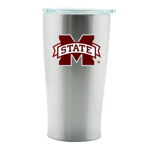 Duck House NCAA Mississippi State Bulldogs 14oz Double Wall Stainless Steel Thermo Cup with Lid Duck House NCAA Mississippi State Bulldogs 14oz Double Wall Stainless Steel Thermo Cup with Lid