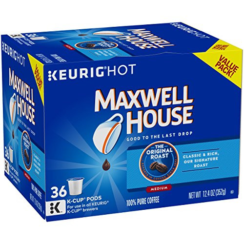 Maxwell House Original Medium Roast Coffee Keurig K Cup Pods (36 Count)
