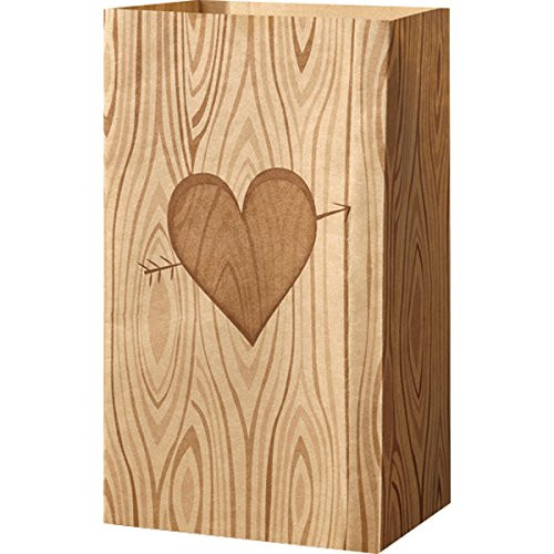 Wilton 1912-0110 8 Count Tree Heart Treat Bags, Assorted