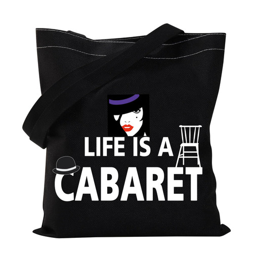VAMSII Life is a Cabaret Tote Bag Cabaret The Musical Inspired Gifts Broadway Theatre Gifts Shoulder Bag Theater Nerd Gifts (Tote Bag) VAMSII Life is a Cabaret Tote Bag Cabaret The Musical Inspired Gifts Broadway Theatre Gifts Shoulder Bag Theater Nerd Gifts (Tote Bag)