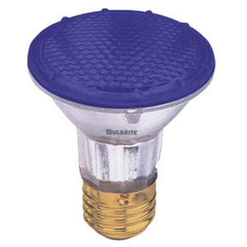 Bulbrite H50PAR20B50W 120V PAR20 Halogen Light, Blue