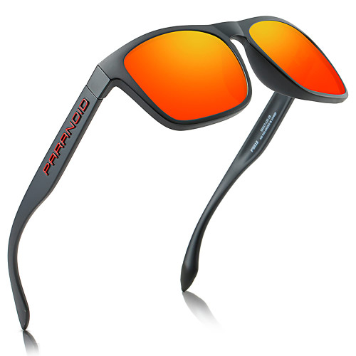 PARANOID Vintage Polarized Sunglasses for Men and Women 100% UV Protection Retro Square P8818