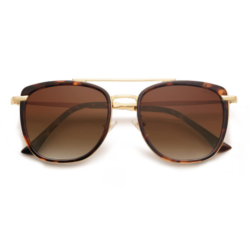 SOJOS Retro Aviator Square Polarized Sunglasses For Women Men,Vintage Women's Sun Glasses Shades UV400 SJ2180 with Tortoise Dark Brown Grading SOJOS Retro Aviator Square Polarized Sunglasses For Women Men,Vintage Women's Sun Glasses Shades UV400 SJ2180 with Tortoise Dark Brown Grading