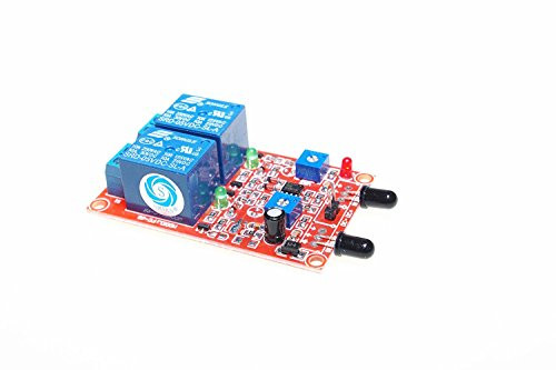 SMAKN SRD-05VDC-SL-A 2 Channel DC 5V High Level Power Relay with Flame Detect Sensor Relay Module Board