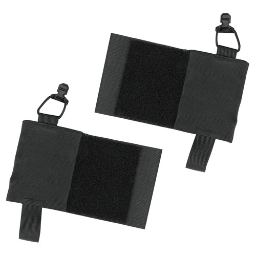 WYNEX Cummerbund Side Mag Pouch, Elastic 5.56 Mag Holder Radio Pouch with Hook-N-Loop Side Plate Pocket M4 M16 AR Magazine Holder Tactical Magazine Expander Wing Holster for Chest Rig Vest 2Pcs