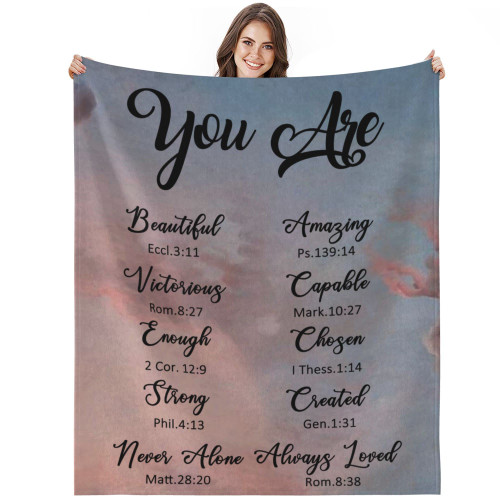 MASTIEE Christian Gifts for Women, Bible Verse Throw Blanket with Inspirational Thoughts -Spiritual Religious Gifts Scripture Throw Blanket, Get Well Soon Gifts, Birthday Gifts for Women Mom 40x50in MASTIEE Christian Gifts for Women, Bible Verse Throw Blanket with Inspirational Thoughts -Spiritual Religious Gifts Scripture Throw Blanket, Get Well Soon Gifts, Birthday Gifts for Women Mom 40x50in