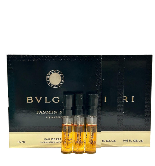 Bvlgari Jasmin Noir L'essence Perfume Sample WOMEN Vials 1.5 ml / 0.05 Fl Oz Women Perfume - Pack of 3