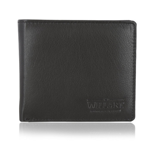 WILLART Mens RFID Bifold Wallet | Leather Wallets For Men RFID Blocking | Genuine Leather | Extra Capacity Mens Wallet, Brown, Medium, AKBRWR01