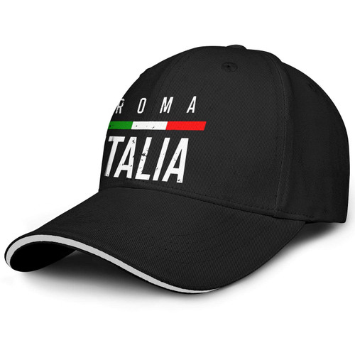 SWNCNC Unisex Snapback Italian-Flag-Roma-ItaliaTravel-Souvenir- Trucker Hats Athletic Cap
