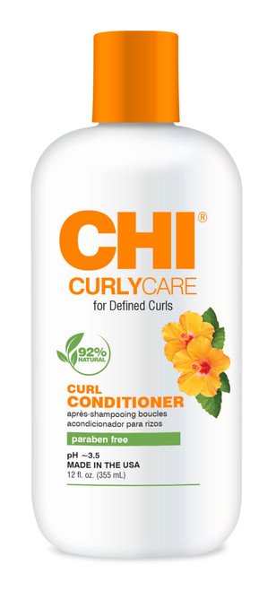 CHI CurlyCare - Curl Conditioner 12 fl oz- Gentle Formula Hydrates Curls, Reduces Frizz While Retaining Curl Shape and Curl Pattern
