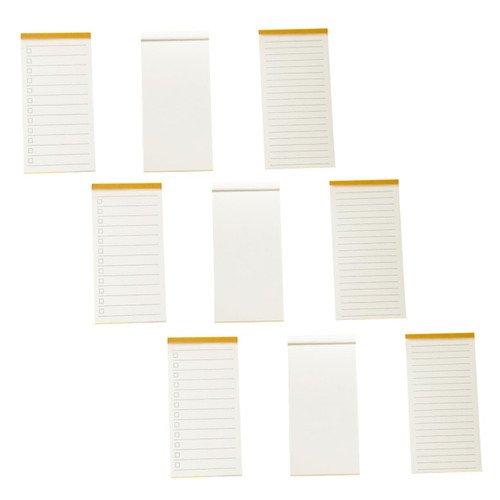 EXCEART 9pcs Daily Planner Planning Scheduler to- Do List Office Pad Checklist Notepad Note Pad Daily Plan Notepads Blank Notepad Planner Notepad Groceries Paper Student White Portable