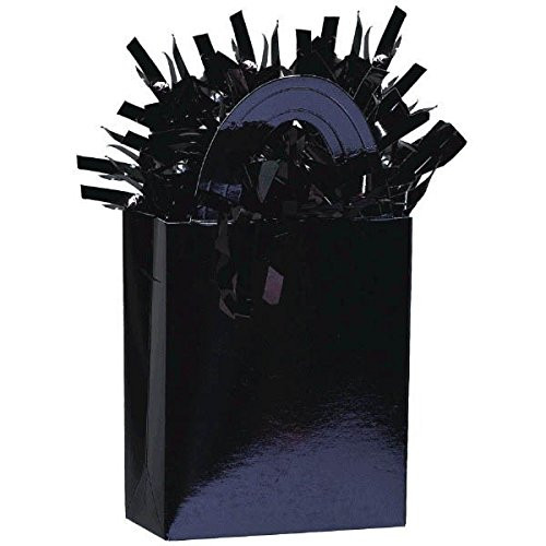 Amscan 117801.1 Mini Tote Balloon Weight, 5.7 oz, Black