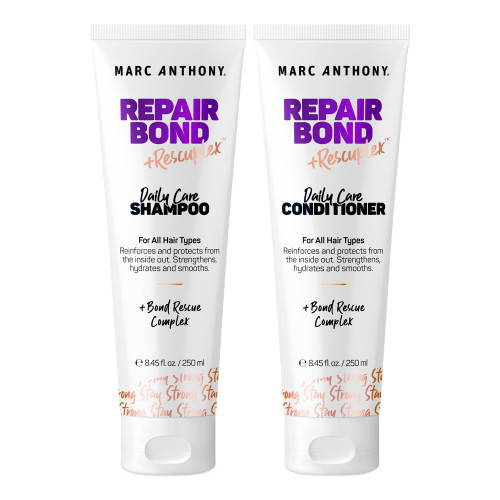 Marc Anthony Repairing Shampoo & Conditioner Set, Repair Bond Rescuplex - Repairs, Strengthens, & Maintains Bonds within Hair - Eliminates Frizz, Flyaways, & Reduce Breakage - Dry & Damaged Hair Care Marc Anthony Repairing Shampoo & Conditioner Set, Repair Bond Rescuplex - Repairs, Strengthens, & Maintains Bonds within Hair - Eliminates Frizz, Flyaways, & Reduce Breakage - Dry & Damaged Hair Care