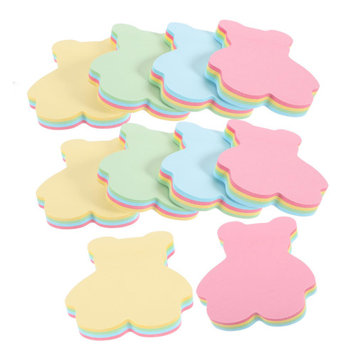 Operitacx 10 Bear Sticky Notes Memo Note Tape Sticking Memo Pads Self Adhesive Memos Wedding Sticky Notes Animal Sticky Notes Self-Sticky Memo Pad Bear Notepad Stickers Paper Mini Windows