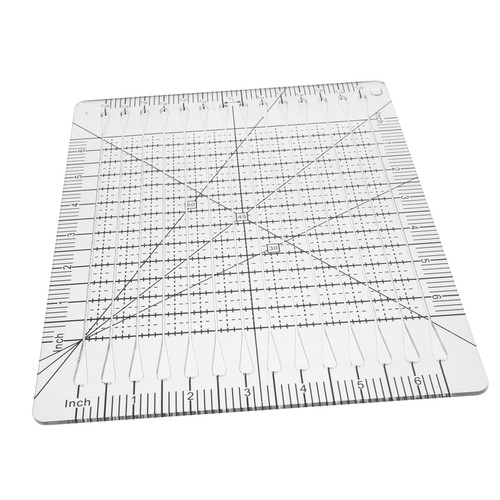 OATIPHO Patchwork Cutting Ruler Acrylic Sewing Patchwork Template Quilt Fabric Tailor Template Stencils for Crafts Sewing Machine Ruler Painting Template Plastic Centimeter Ruler Stitching