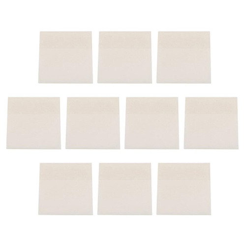 LALAFINA 10 Transparent Self Adhesive Memo Papers Adhesive memo Notes Sticky notepads Mini Clear Mini Sticker memo Portable memo Notes pet Easel Multipurpose Student