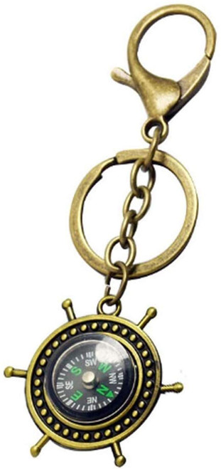 YANHAO Compass Navigation Compass Keyring Classic Pocket Compass Mini Survival Compass for Camping Outdoor Gift