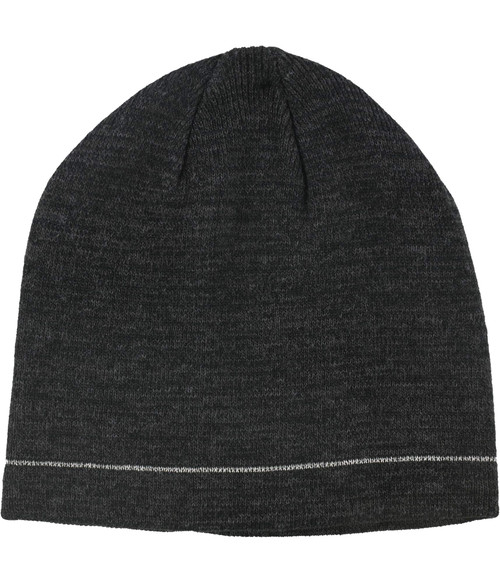 Alfani Mens Reflective Beanie Hat, Black, One Size