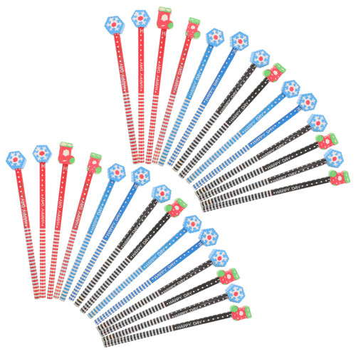 KALLORY 24pcs Writing Pencil Wooden Pencil Pencils for Pencil with Eraser Pencil Erasers Toppers Pencils with Erasers Toppers Prizes Pencil Top Erasers Equipment Christmas Bamboo Pupils KALLORY 24pcs Writing Pencil Wooden Pencil Pencils for Pencil with Eraser Pencil Erasers Toppers Pencils with Erasers Toppers Prizes Pencil Top Erasers Equipment Christmas Bamboo Pupils