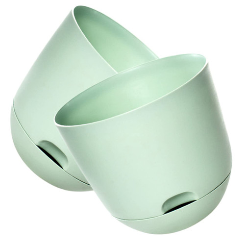 Yardwe 2pcs Self Watering Flower Pot Flower Pots 6 Inch Self Watering Planter Plastic Flower Plant Pot Planters Plastic Succulent Planter Ceramic Bonsai Pot Flowerpot Flower Bed Pp