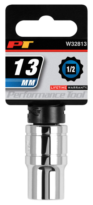 Performance Tool W32813 1/2-Inch Drive 13mm 12pt Socket