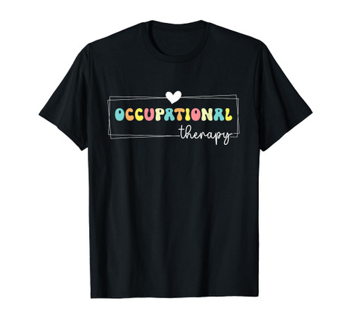 Cute Retro Groovy Occupational Therapy Month OT Therapist T-Shirt