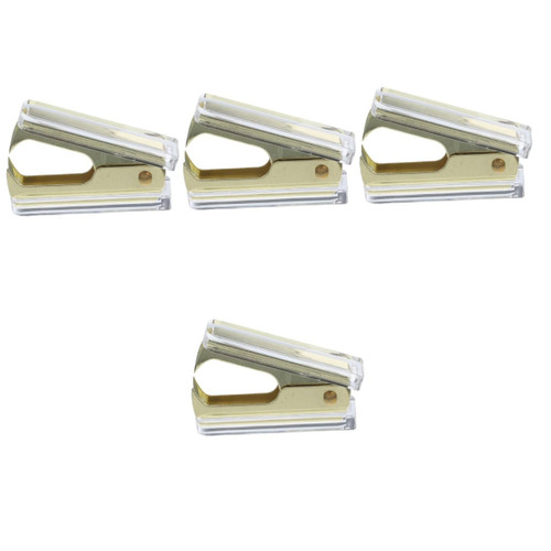 NUOBESTY 4pcs Staple Multipurpose Tool Flooring Tools Nail Tool Nails Tools Nails Lifting Puller Handheld Nail Lifter Nail Remove Puller Desk Nail Puller Flat Furniture abs Office