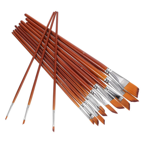 TEHAUX 13pcs Watercolor Brush Detail Paint Brushes Paint Brushes for Kids Flat Tip Paintbrushes Painting Supplies Oil Painting Brushes Painting Supply Two-Color Nylon Oil Paint Brush TEHAUX 13pcs Watercolor Brush Detail Paint Brushes Paint Brushes for Kids Flat Tip Paintbrushes Painting Supplies Oil Painting Brushes Painting Supply Two-Color Nylon Oil Paint Brush