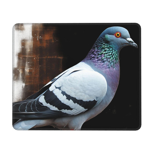 Pigeon Print Mouse Pad Waterproof Gaming Mouse Pads with Non-Slip Rubber Base Computer Mousepad Personalized Mouse Mat for Desk Pad