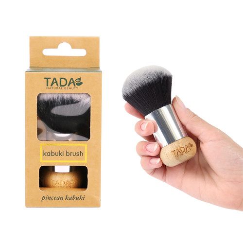 TADA Natural Beauty Kabuki Brush for Foundation Powder Blush & Bronzer, Makeup Brushes for Liquid Powder and Cream