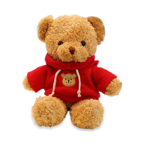 AUCOOMA Teddy Bear Stuffed Animal Cute Red Hoodie Bear Plush Toys Gifts for Kids 11.8 Inches AUCOOMA Teddy Bear Stuffed Animal Cute Red Hoodie Bear Plush Toys Gifts for Kids 11.8 Inches