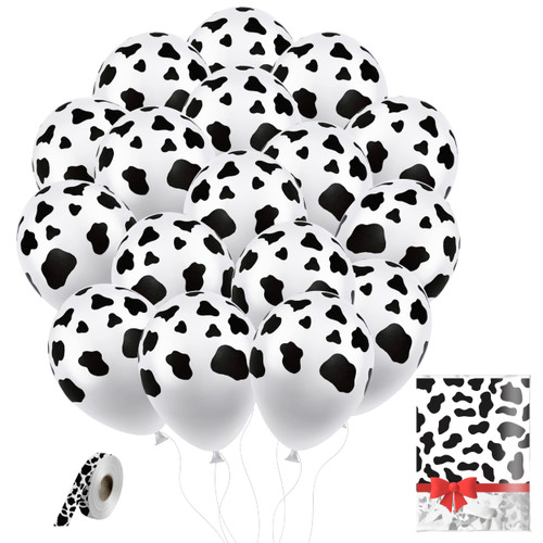 25 PCS Cow Balloons With Ribbon Funny Cow Print Balloons For Party Farm Themed Birthday Party Supplies for Kids Birthday Party Favor Supplies Cow Birthday Decorations 25 PCS Cow Balloons With Ribbon Funny Cow Print Balloons For Party Farm Themed Birthday Party Supplies for Kids Birthday Party Favor Supplies Cow Birthday Decorations