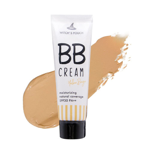 Witch's Pouch BB Cream tinted Moisturize With SPF Korean Makeup Natural Coverage SPF30 PA++ 01 Pink Beige (02 Yellow Beige)